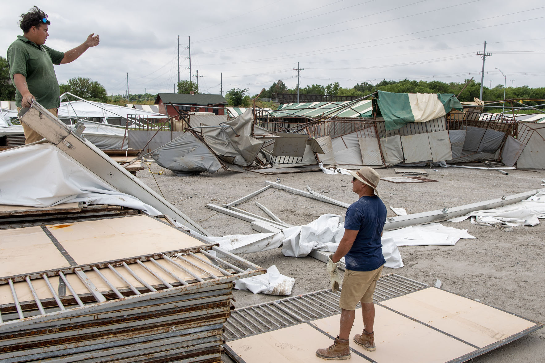 Lancaster Event Center Storm Damage, 7.10